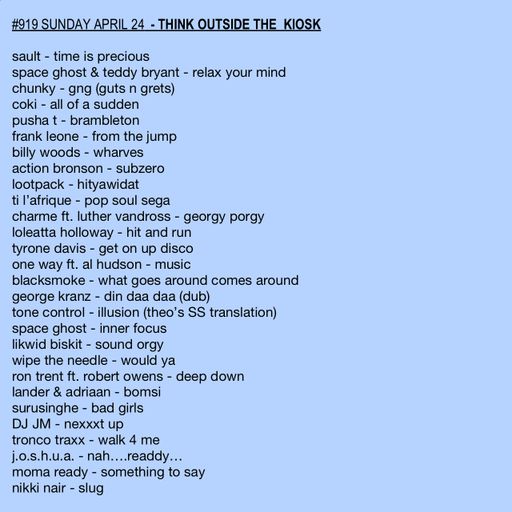 #919 NEW CHUNKY | SAULT | SURUSINGHE | PUSHA T | MOMA READY | FRANK LEONE | BILLY WOODS | ...