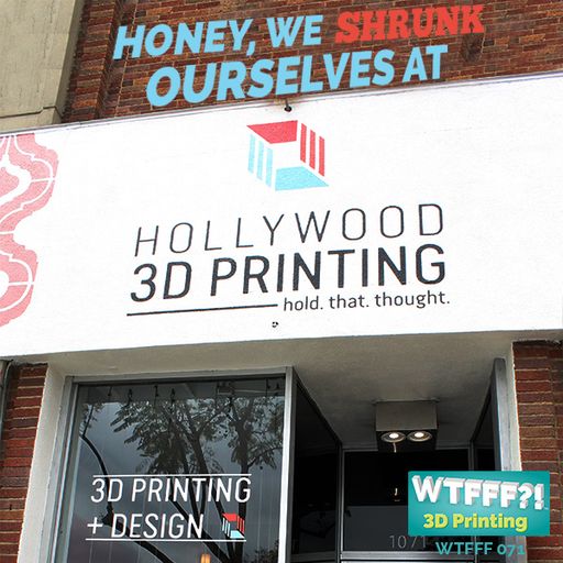 WTFFF 071: Honey We 3D Shrunk Ourselves at Hollywood 3D Printing