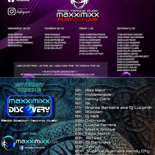 MaxxiMixx Play Live Feb. 28th, Discovery Mar. 2nd, '24