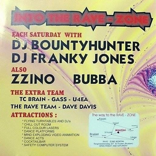 Bountyhunter at Rave-Zone Montini (St Truiden - Belgium) - 9 November 1994