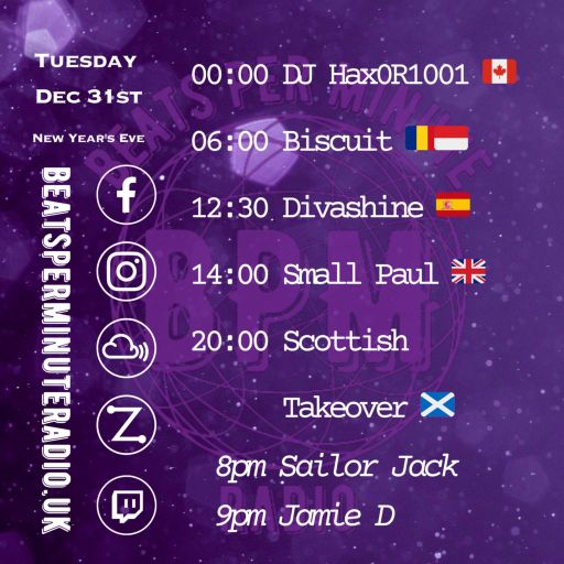 Biscuit- NYE Tuesday Drum And Bass Crunch- Live on Beats Per Minute Radio 31.12.2024