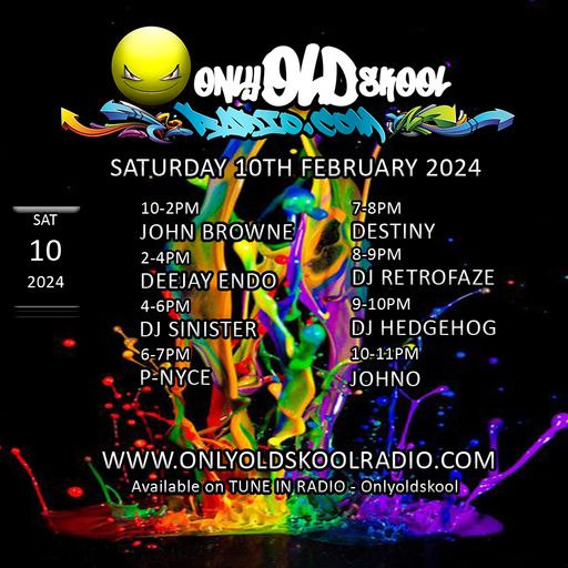 Dj-Sinister - Live on Only Old Skool Radio - 10-02-2024