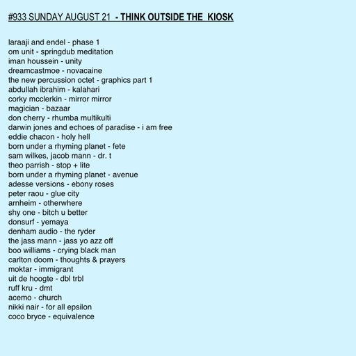 #933 NEW THEO PARRISH | COCO BRYCE | NIKKI NAIR | SHY ONE | BORN UNDER A RHYMING PLANET | OM UNIT |