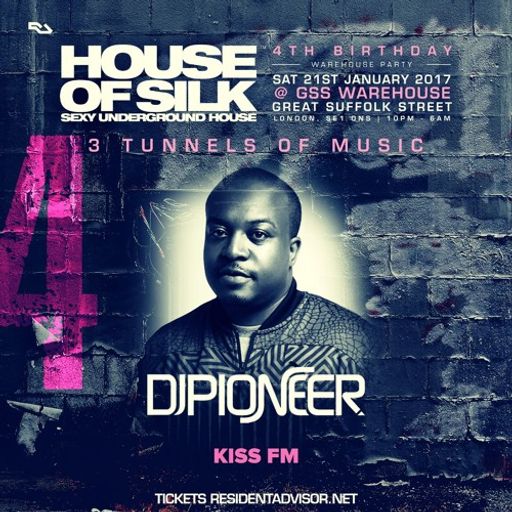 DJ Pioneer Live @ House of Silk - 4th Birthday - GSS Warehouse - Sat 21st Jan 2017