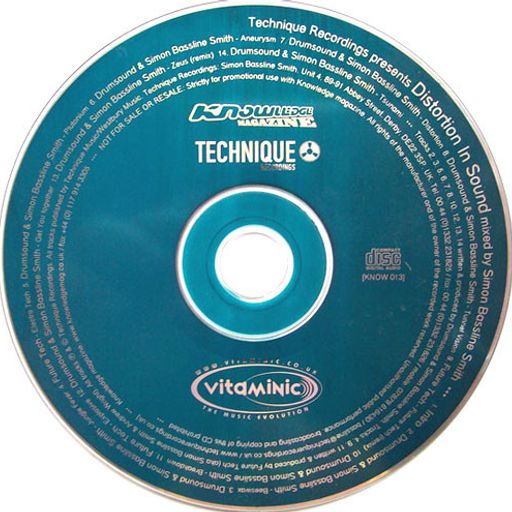 Knowledge mag cover CD 33 - Technique mixed by Simon Bassline Smith