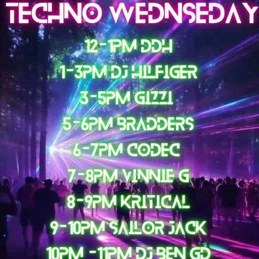 Techno Wednesdays Live On Zircon Radio 108FM With DJ Codec - The HardGroove Files 12/03/2025