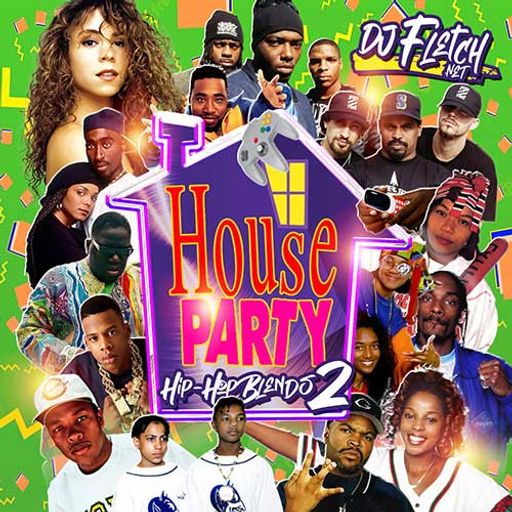 DJ Fletch-House Party (Old School Hip Hop Blends 2) [Full Mixtape Link In Description]