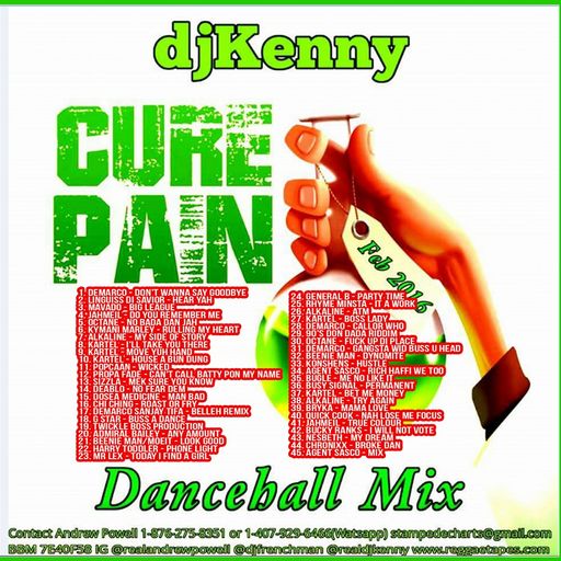 DJ Kenny - Cure Pain (Dancehall Mixtape 2016)