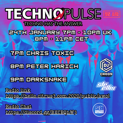 Darksnake Special Techno "Techno Pulse Exclusive Set 19" AWOL Radio 24.1.2024