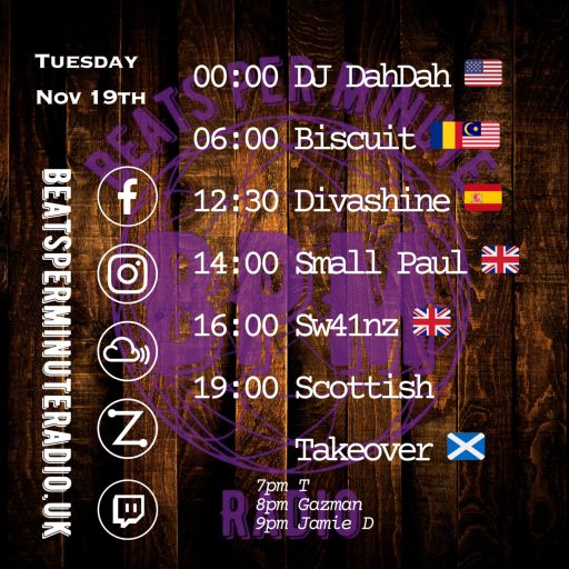 Biscuit- Tuesday Techno Crunch- Live on Beats per Minute Radio 19.11.2024