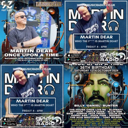 Who The F*** is Martin Dear? #33 (4hr Labrynth Warm Up) - Live on House Music Radio 11-10-24
