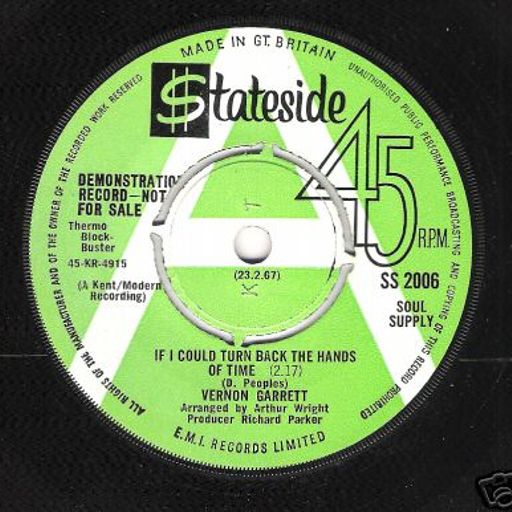 NORTHERN SOUL – TURN BACK THE HANDS OF TIME