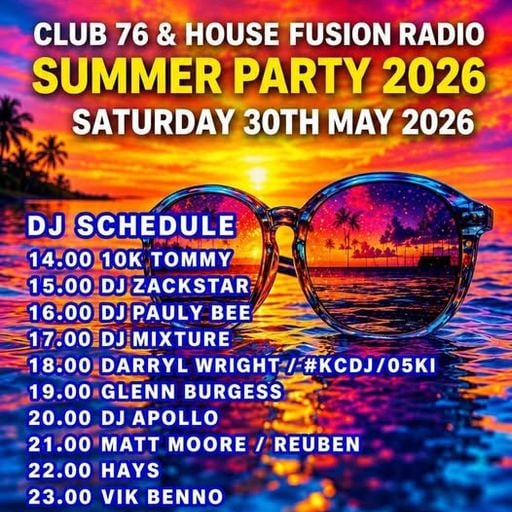 Dj Zackstar live at drapers club 76 house fusion radio summer party 2026