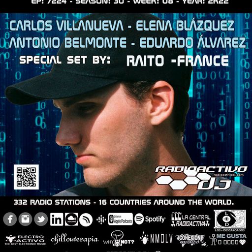 RADIOACTIVO DJ 08-2022 BY CARLOS VILLANUEVA, ELENA BLÁZQUEZ, ANTONIO BELMONTE Y EDUARDO ÁLVAREZ