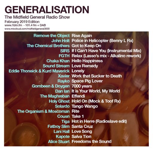 Generalisation Radio Show - 08.02.2019