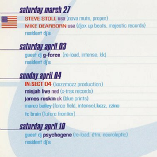 Zzino at Scene (Oudenaarde - Belgium) - 10 April 1999