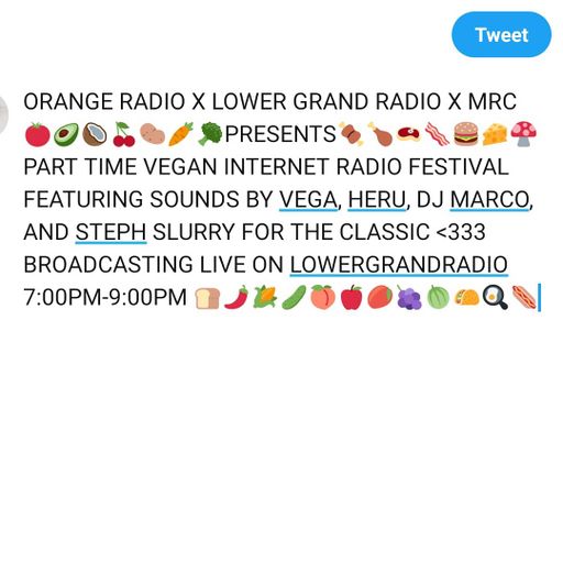 part time vegan internet radio festival 7/18