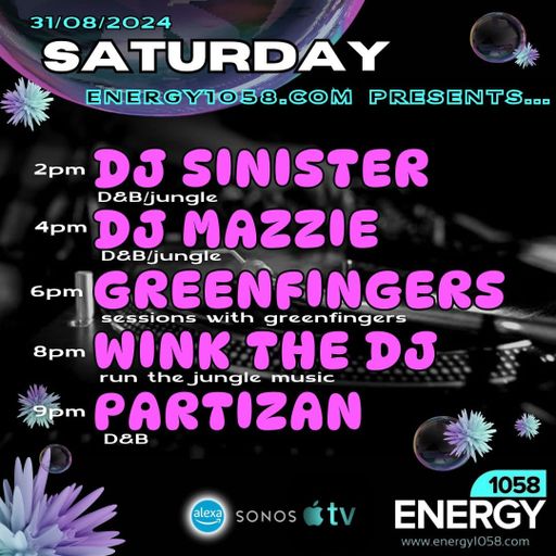 Dj-Sinister - Live On Energy1058 - 31-08-2024