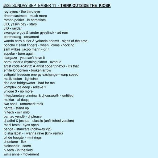 #935 NEW JID | DREAMCASTMOE | MOKTAR | HI TECH | ZOPELAR | LBA AKA LABAT | WILLIS ANNE |