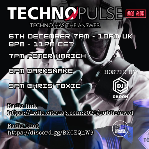 Darksnake Special Techno "Techno Pulse Exclusive Set 18" AWOL Radio 6.12.2023