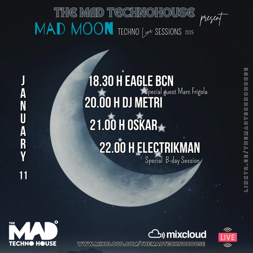 ELECTRIKMAN / MAD MOON TMTH TECHNO SESSIONS 11.01.25
