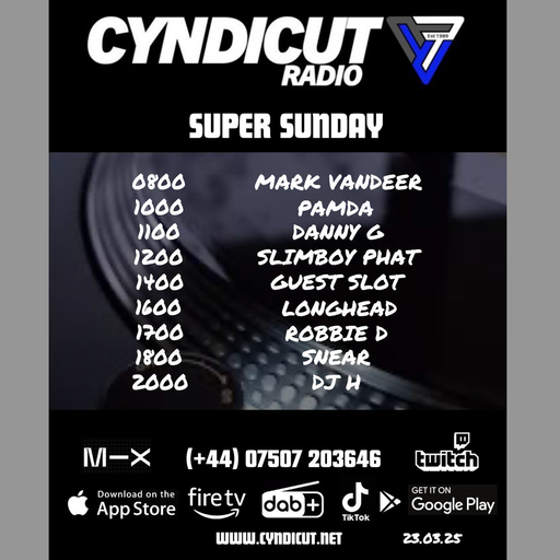 Robbie-D 'The Tech Sesh' Live on Cyndicut Radio 23/03/2025