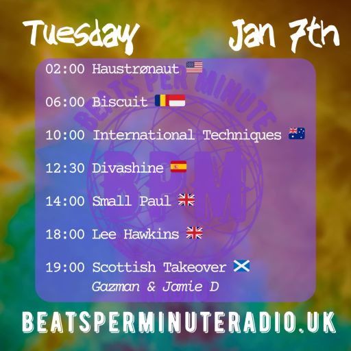 Biscuit- Tuesday Techno Crunch- Live from Bali for Beats Per Minute Radio 7.1.2025