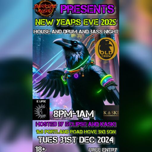 ECLIPSE DRUM AND BASS SET NYE 2025 LIVE FROM THE OLD CROW HOVE UK