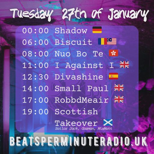 Biscuit-Tuesday Techno Crunch-Live on Beats Per Minute Radio 27.1.2026
