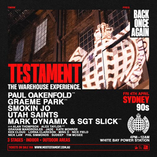 This Is Graeme Park: Testament @ White Bay Power Station Sydney 12APR25 Live DJ Set