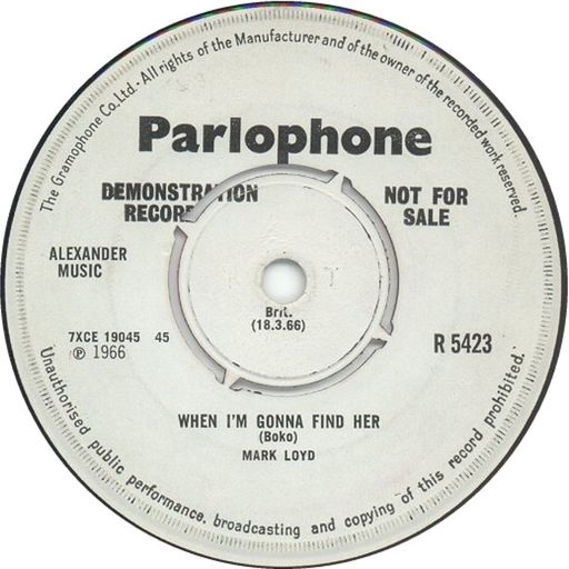 NORTHERN SOUL - WHEN I'M GONNA FIND HER