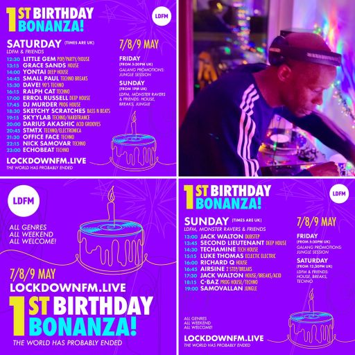 Errol Russell - Sessions. 24 LOCKDOWNFM.LIVE 1st Birthday Bonanza LIVE VINYL SET