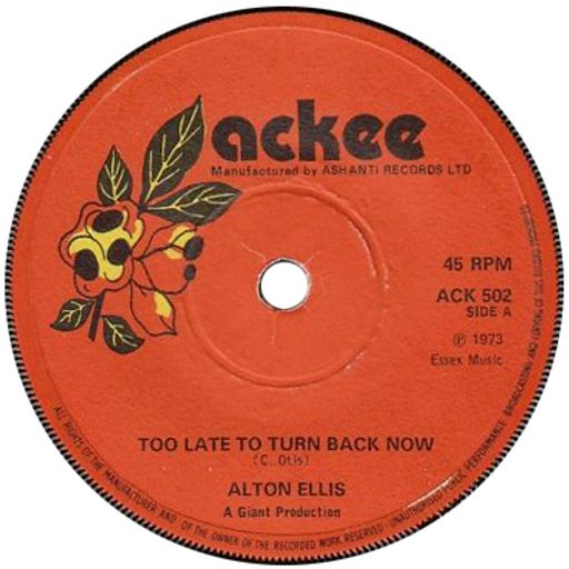 Too Late To Turn Back Now