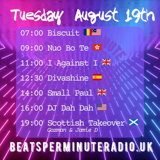 BPM Radio, Tuesday Choons, vol 40, 19/08.25