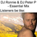 DJ Ronnie & DJ Peter P - Essential Mix image