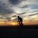 the solitary cyclist. image