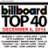 BILLBOARD TOP 40 (clean 12/6/16) image