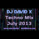 DJ David X - Techno Mix July 2013 user image
