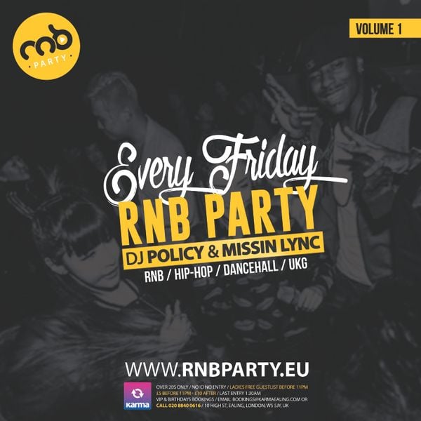 RnB Party UK Volume 1, mixed by DJ Policy & Missin Lync by RnB Party Mixcloud