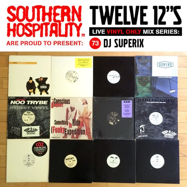 Twelve 12's Live Vinyl Mix: 73 - DJ Superix - Summer West