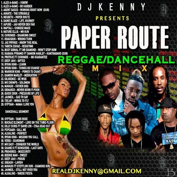 DJ KENNY PAPER ROUTE REGGAE DANCEHALL MIX AUG 2018 by Frenchman ...