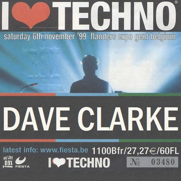 halskæde Mose champion Dave Clarke I Love Techno (Gent, Belgium) 06 November 1999 by Balkantune |  Mixcloud