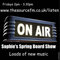 Sophie's Spring Board Show 4 May 2018 with great new tunes