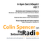 Colin Spencer On Big Satsuma Radio #017 6-8pm Sat 24Sep22 @bigsatsumaradio @ColinsCuts