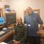 Josh Babarinde with Len Fisher