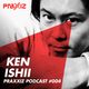 PRAXXIZ Podcast #004 pres. KEN ISHII logo