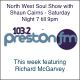 PRESTON FM 103.2 NORTHWEST SOUL SHOW 30th August 2014 featuring Richard McGarvey logo