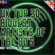 UK TOP 50 BIGGEST ARTISTS OF THE 80'S logo