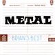 BRIAN'S BEST C60 MIX: METAL feat Deep Purple, Metallica, Iron Maiden, Megadeth, Dio, Black Sabbath logo