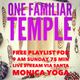 One Familiar Temple: 75 Min FREE Playlist for Sunday 9 a.m. Yoga Live Stream via Santa Monica Yoga logo